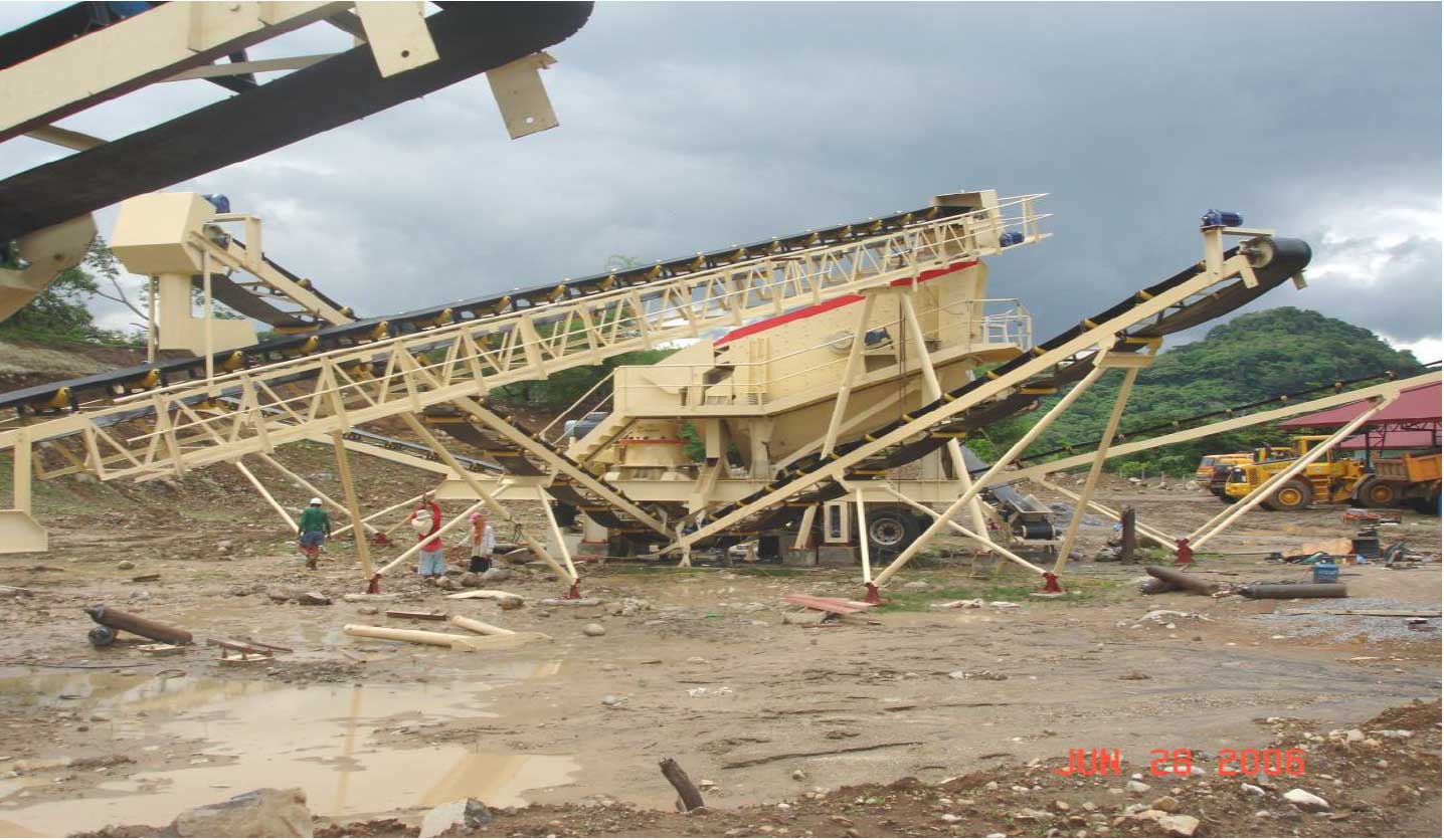 Portable Primary and Secondary Crusher & Screening Plant